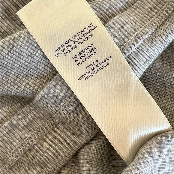 ARITZIA THE GROUP LUXE LOUNGE TEMPTATION SHORT-SLEEVE RIBBED MAXI DRESS EUC - Picture 13 of 13